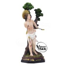 Moicla™ Saint Sebastian Statue, Finely Detailed Resin, 8 Inch Tall Figurine picture
