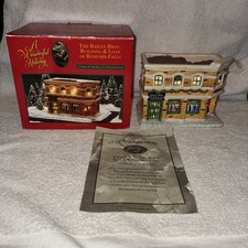 It's A Wonderful Life The BAILEY BROS BUILDING & LOAN Bedford Falls Lighted COA picture