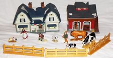 Holiday Time 16 pc. Country  FARM - Vintage Village - Lights Up picture