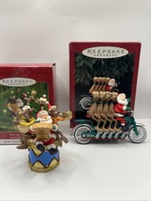 Hallmark Keepsake Ornaments Variety Christmas Collectibles Lot Of 2 (2) picture