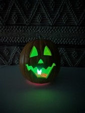 Vintage Trendmasters 1995 Light Up Pumpkin Jack O Lantern Halloween Foam Mold picture