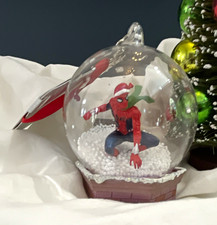 Sketchbook Disney Marvel Spider-Man Holiday Snowglobe Ornament picture