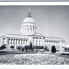 c1930s San Francisco CA City Hall Civic Center Postcard Bardell Admin Dome View picture