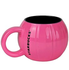 Starbucks Fall 2023 Neon Hot Pink Pumpkin Halloween Mug 12oz Coffee Cup picture