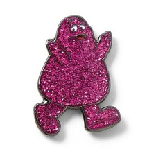 McDonald's GLITTER Grimace Lapel Pin - Brand New picture