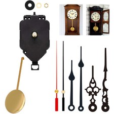Battery Powered Wall Clock Movement Pendulum/Dual Hand/Long Shaft DIY Repair Kit picture