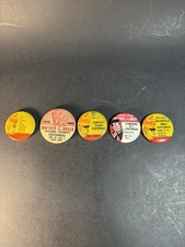 5 Vintage Junior Shaving Permits Brother Of The Brush Town Fair Pinback Buttons picture