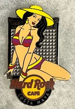 HARD ROCK CAFE COSTA MAYA SEXY BIKINI GIRL KNEELING IN FRONT OF AMP PIN # 50881 picture
