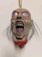 Vintage Seasons Nightview Hanging Severed Zombie Halloween Horror Latex Head  picture