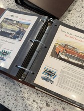 Vintage Automobile Advertisements In Old Binder Over 130 1950s-1960s picture