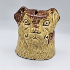 Antique Roseville Pottery Dog Still Bank picture