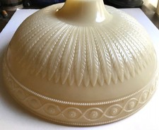Antique c 1920s Attractive Glass Shade Floor Lamp - Nu Gold picture