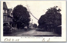1905 West Main Street Lansdale Pennsylvania ANTIQUE Postcard 5504 picture
