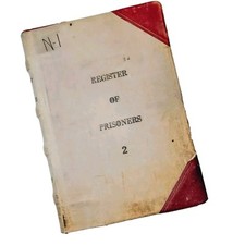 Vintage 1940s Grant County Washington Jail Register Inmate Prisoner Ledger Book picture