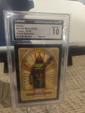 2025 TOPPS MARVEL MINT VISION BLACK REFRACTOR/10 CGC 10 picture
