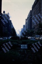 1961 35mm Slide Street Garden Scene Manhattan New York City #5953 picture