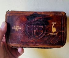 Chief Wyandot Christmas 1939 Gift Leather First Aid Kit Wyandotte History RARE picture