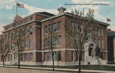 1914 Billings New High School Building Exterior Billings Montana MT Postcard picture