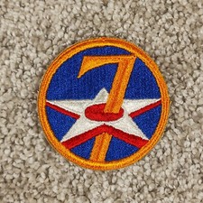 Vintage 7th Army Airforce Patch WWII Original Insignia US Military picture