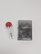 Stainless Steel Zippo Lighter D 13 Bradford PA Made In USA GOOD SPARK picture