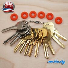 12 Piece Residential Pentesting Depth Cut Key Set With Flex Rings picture