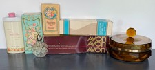 Vintage Avon Lot Fragrances, Hair Brushes, Powders, ect picture