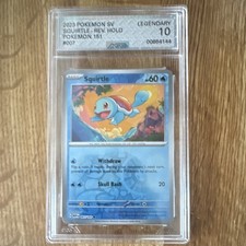 Squirtle Rev- Holo #007 AGS Legendary 10 Graded Card picture