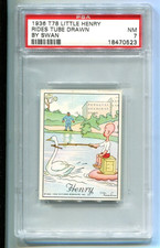 1936 T78 TAREYTON LTD. LITTLE HENRY RIDES TUBE DRAWN BY SWAN PSA 7 picture