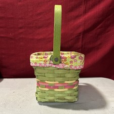 Preowned Longaberger 2011 Easter Basket Combo, With Liner, And Protected picture