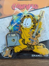 NEW ON  CARD Garfield Electric Guitar 3D Spinner Spinning Enamel Pin Amp Speaker picture