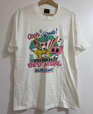 Vintage 1987 Spuds MacKenzie Party Animal Bud Light Shirt L Touch of Gold picture