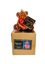Vtg Polonaise Xmas Ornament Kurt Adler 100 Years Teddy Bear Poland Glass Box NEW picture