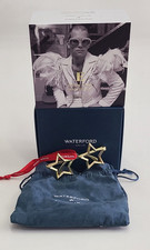 Waterford Elton John Christmas Golden Star Glasses Ornament Limited Edition picture