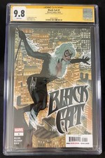 Black Cat #1 (2025) CGC 9.8 SS Signed Adam Hughes AH White Pages Marvel picture