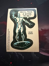 Vintage 1976 Topps Marvel Comic Book Heroes Sticker - Silver Surfer - Rookie picture