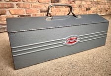 NICE Vintage 1950’s Craftsman USA Tool Box Tombstone Metal W/ Socket Tray picture