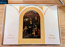 Vintage 1960s Hallmark Crown Christmas cards Boxed DaVinci Skira set of 25 picture