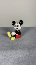 Vintage Disney Mickey Mouse Ceramic Figurine Sitting Crossed Legged Figure picture