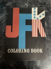 1962 JFK Satirical Coloring Book by Mort Drucker Unused Vintage Original picture
