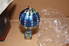 Diamonds In The Sky Round Ball Globe W/ Box Christopher Radko Ornament picture