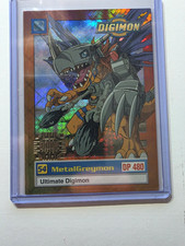 Upper Deck 1999 Digimon MetalGreymon #54 Hologram Chase Card U6 Of 8 picture