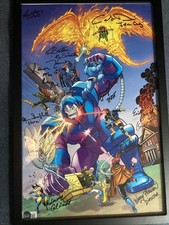 X-Men ‘97 Framed Art Print Signed 10x. Authenticated By Beckett Grading picture