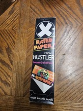 VTG Hustler X-Rated Adult Rolling Papers Unpunched Full Box Beaver & A Half Wide picture
