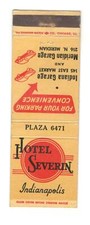 Hotel Severin Indianapolis Indiana Vintage Matchbook Cover JM27 picture