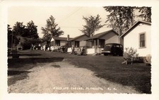 NEW HAMPSHIRE RPPC REAL PHOTO POSTCARD: MAECLARE CABINS, PLYMOUTH, NH picture