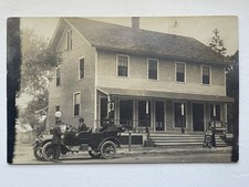 RPPC Gas General Store New Haven CT Semon's Ice Cream Supreme Gasoline Postcard picture