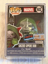 Funko Pop Sorcerer Supreme Doom LE 500 Light Up NYCC 2026 CON STICKER picture
