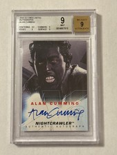 Alan Cumming X-Men United Nightcrawler Autograph Card Beckett 9 Mint picture