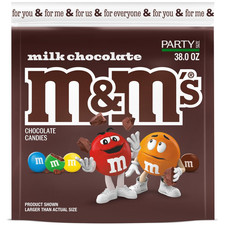 M&M'S Milk Chocolate Candy, Party Size, 38 Oz Bag picture