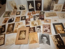 Vintage 1880's Lot of 58 Old Photographs Portraits Photos, Some Are Signed CDV picture